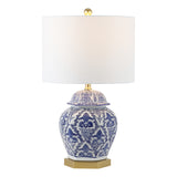 Janessa 25" Ginger Jar Ceramic/Metal LED Table Lamp