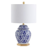 Janessa 25" Ginger Jar Ceramic/Metal LED Table Lamp