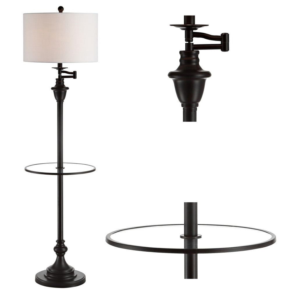 Iris 60" Metal/Glass LED Side and Floor Lamp