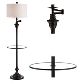 Iris 60" Metal/Glass LED Side and Floor Lamp