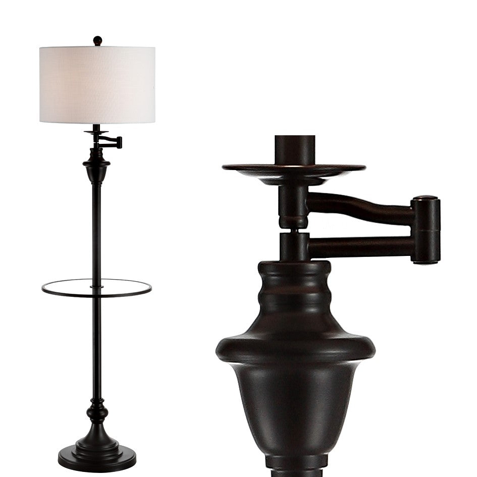 Iris 60" Metal/Glass LED Side and Floor Lamp
