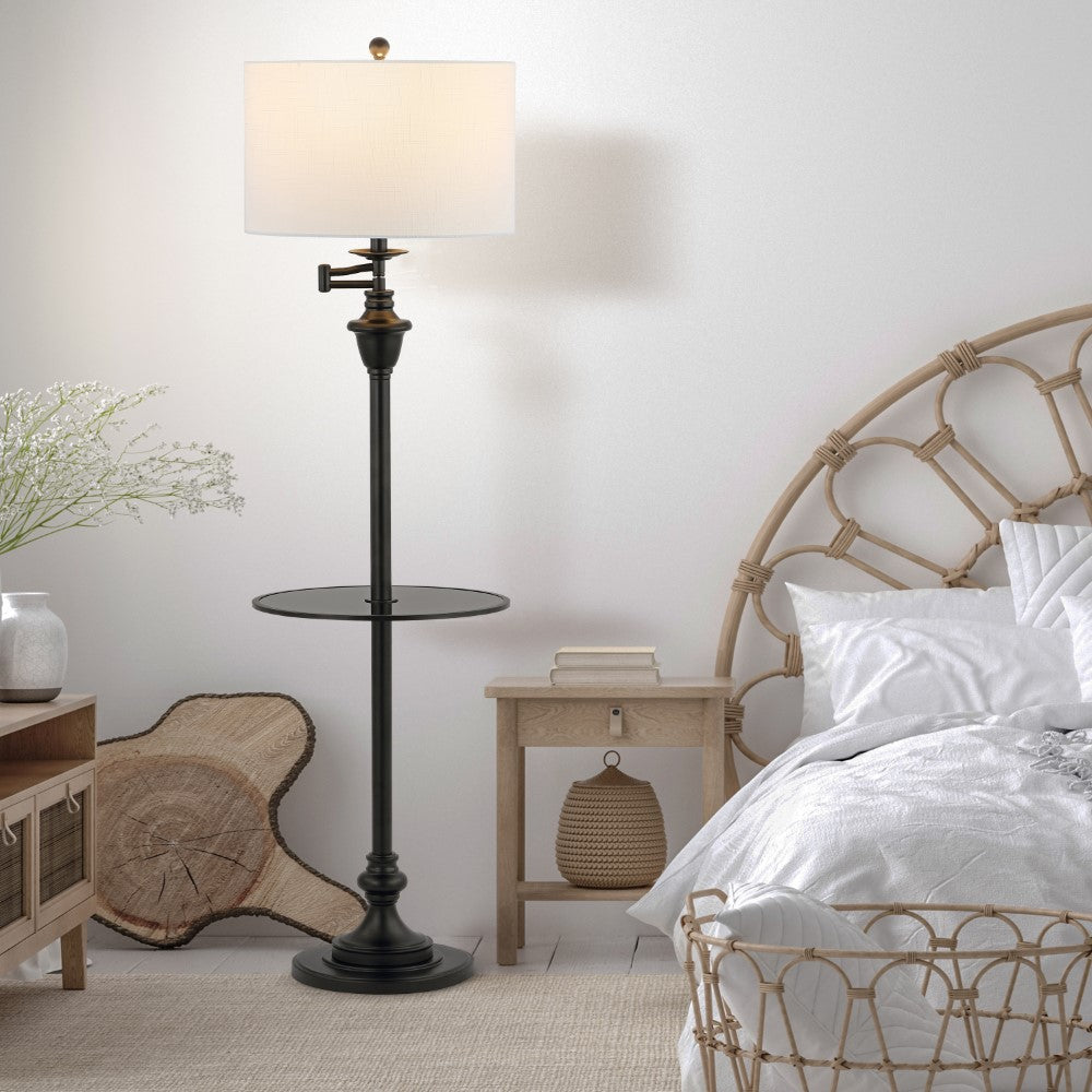 Iris 60" Metal/Glass LED Side and Floor Lamp
