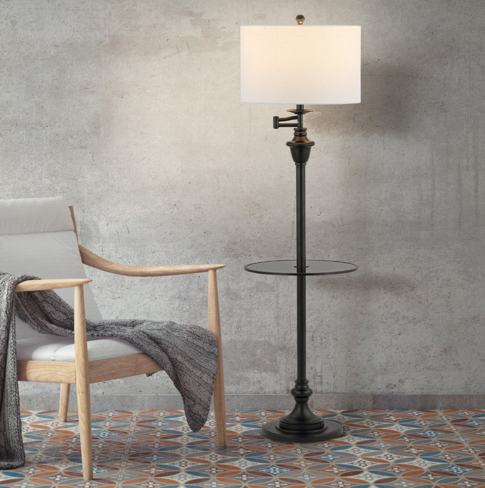 Iris 60" Metal/Glass LED Side and Floor Lamp