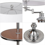Iris 60" Metal/Glass LED Side and Floor Lamp
