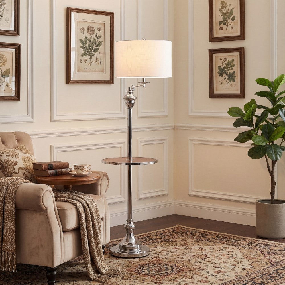 Iris 60" Metal/Glass LED Side and Floor Lamp