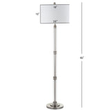 Paloma 60" Metal/Glass Floor Lamp