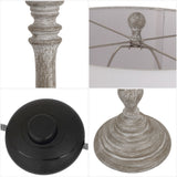 Kassandra 61.5" Resin Spindle LED Floor Lamp