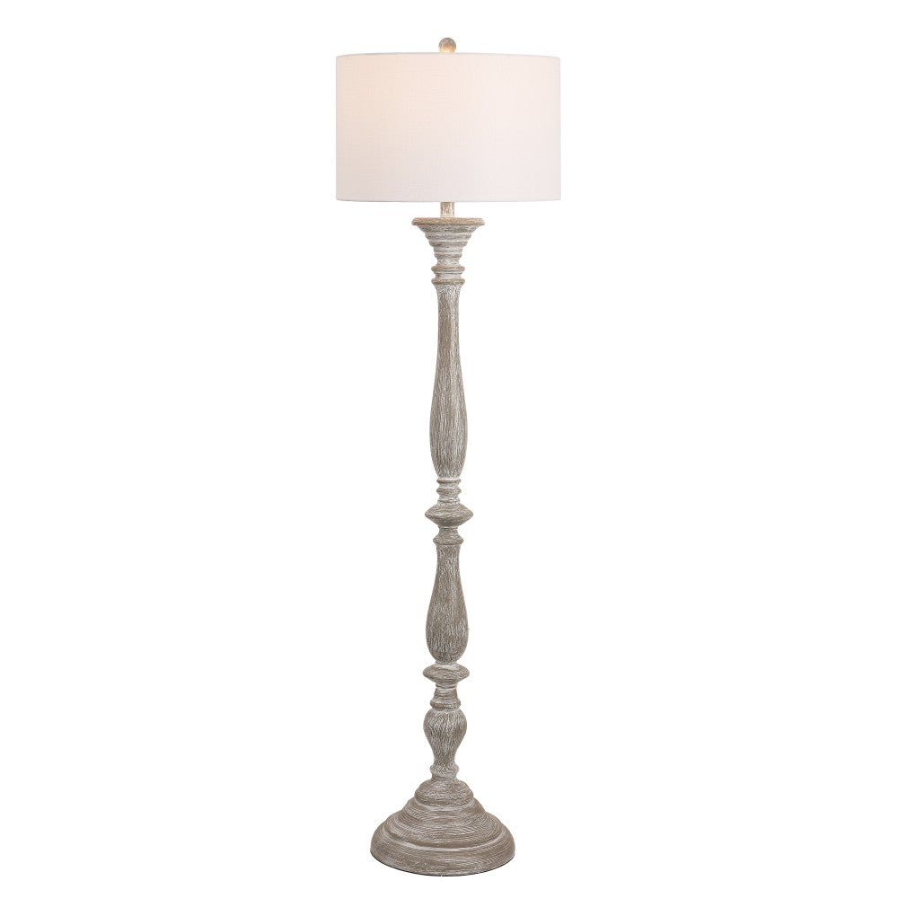 Kassandra 61.5" Resin Spindle LED Floor Lamp
