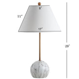 Lombard 29" Minimalist Resin/Metal LED Table Lamp
