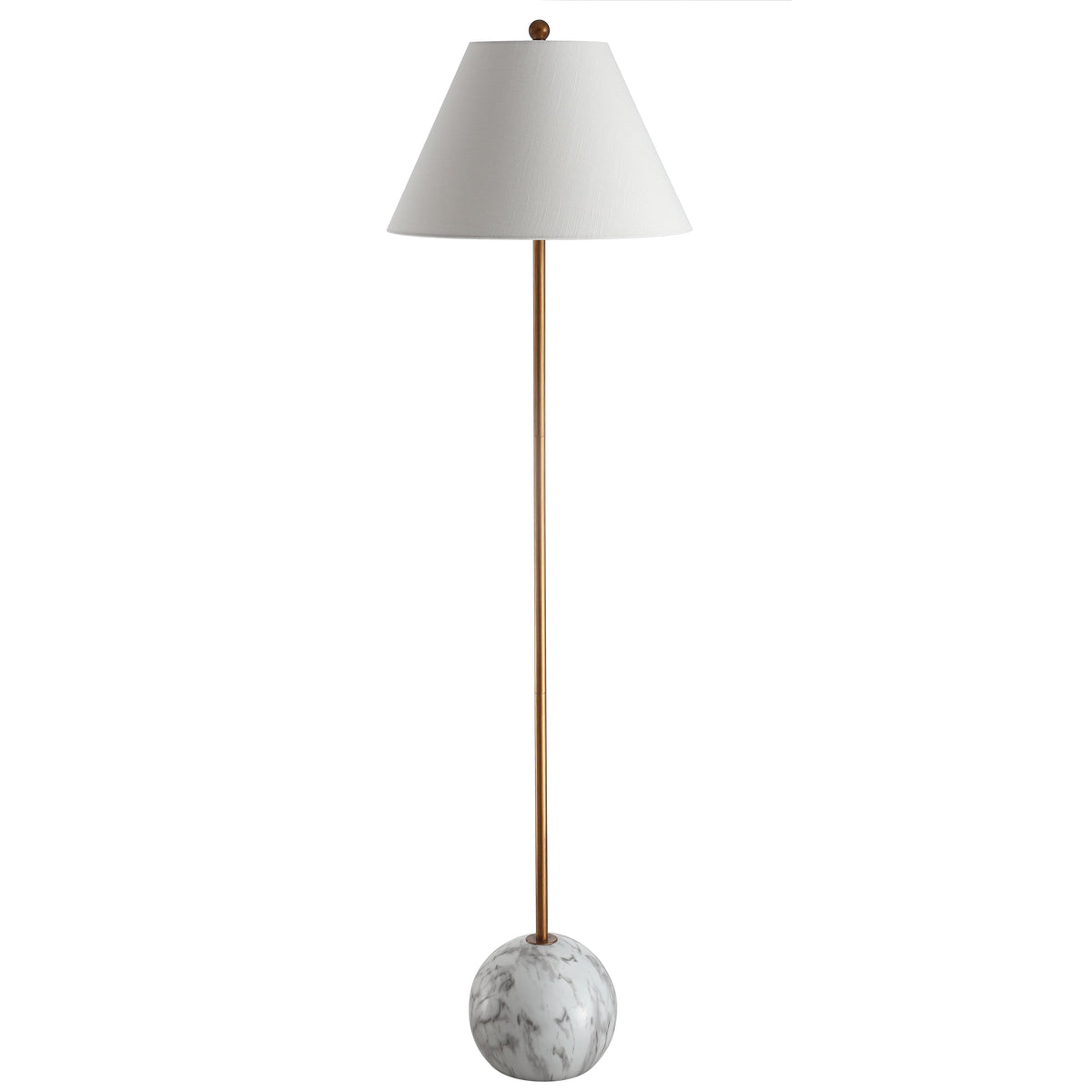 Downing 63.5" Minimalist Resin/Metal LED Floor Lamp