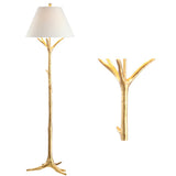 Asclepias 63.5" Faux Bois Resin LED Floor Lamp