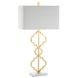 Lindbergh 32" Iron Ogee Trellis Modern LED Table Lamp