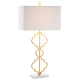 Lindbergh 32" Iron Ogee Trellis Modern LED Table Lamp