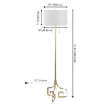 Jackdaw 61.5" Metal LED Floor Lamp