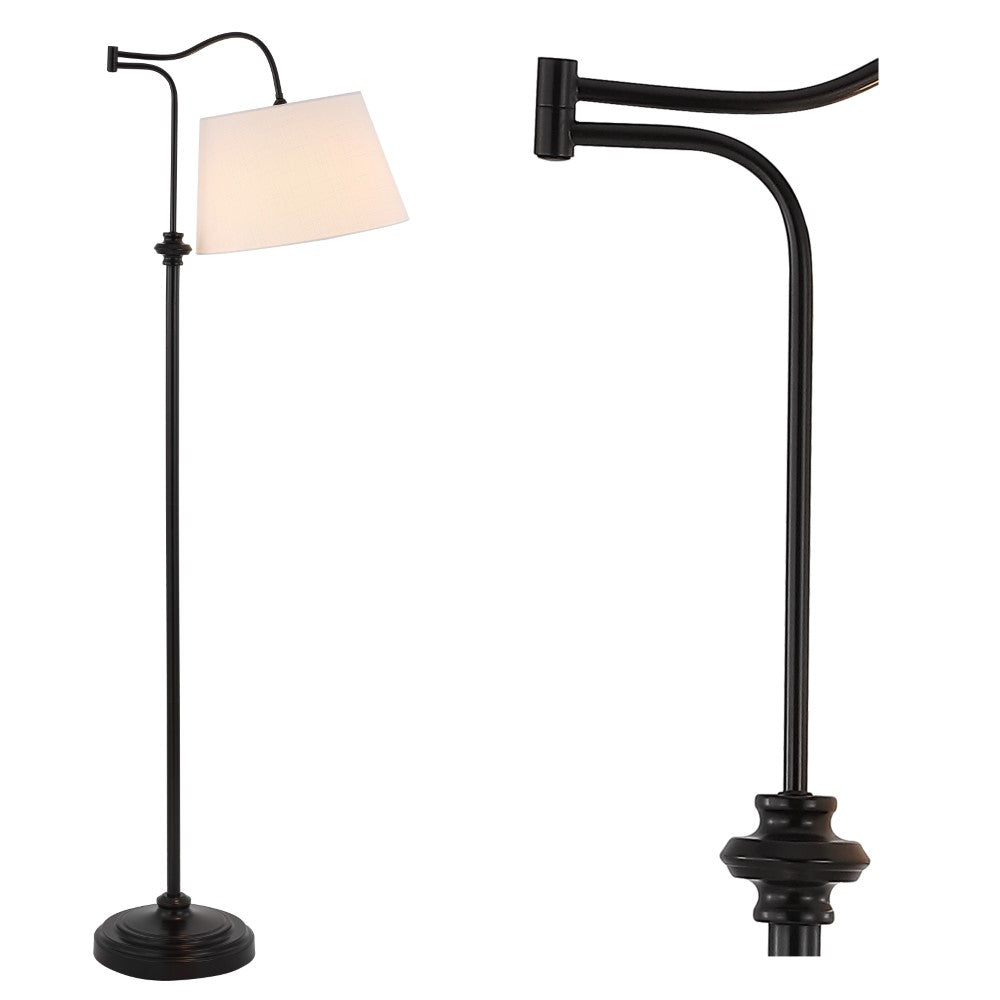 Kelley 68.5" Metal Traditional Swing Arm LED Floor Lamp