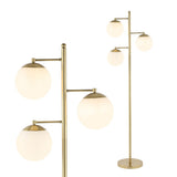 Vintage Brass 66" Modern Vintage Iron LED Floor Lamp