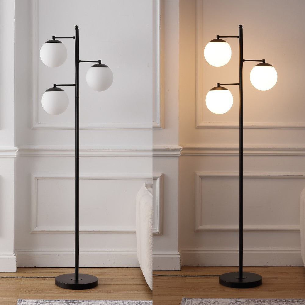 Vintage Brass 66" Modern Vintage Iron LED Floor Lamp