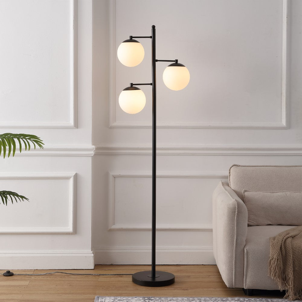 Vintage Brass 66" Modern Vintage Iron LED Floor Lamp