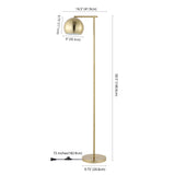 Sparks 58.5"  Modern Contemporary Iron LED Floor Lamp