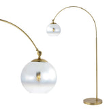 Basque Arc 71" Coastal Vintage Iron LED Floor Lamp