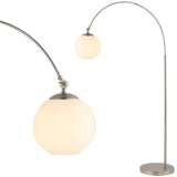 Basque Arc 71" Coastal Vintage Iron LED Floor Lamp