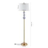 Jaxon 62.5" Classic Midcentury Iron LED Floor Lamp