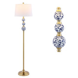 Jaxon 62.5" Classic Midcentury Iron LED Floor Lamp