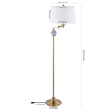 Bradley 61.5" Classic Midcentury Iron LED Floor Lamp