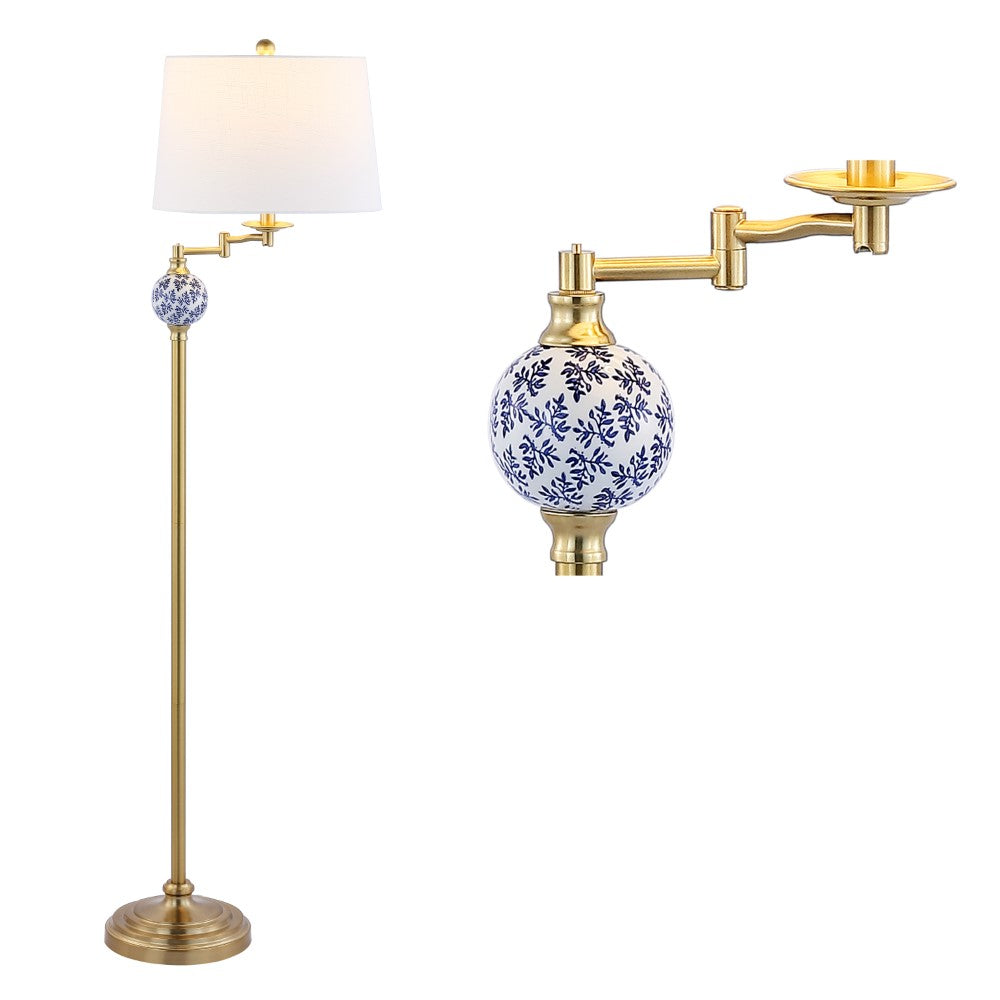 Bradley 61.5" Classic Midcentury Iron LED Floor Lamp