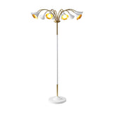 Cone 61" 10-Light Mid-Century Modern Iron Medusa Multi Head LED Floor Lamp