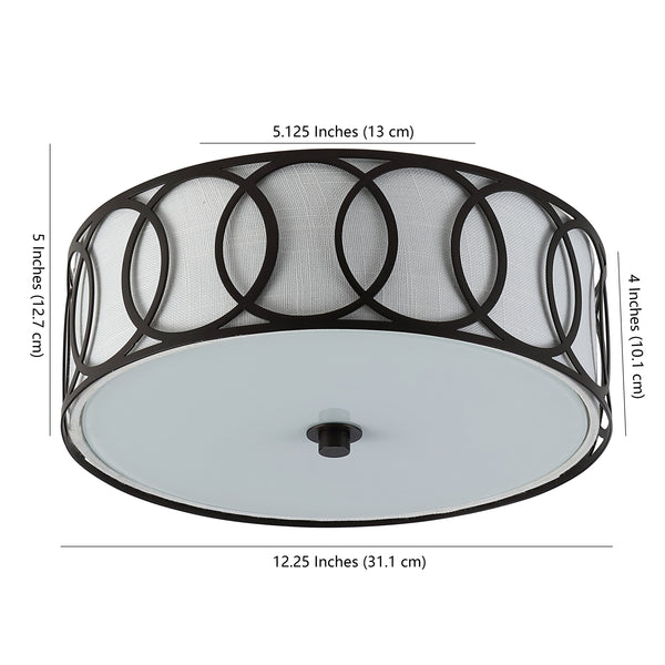 Dimension Image Oil Rubbed Bronze / 2-Light