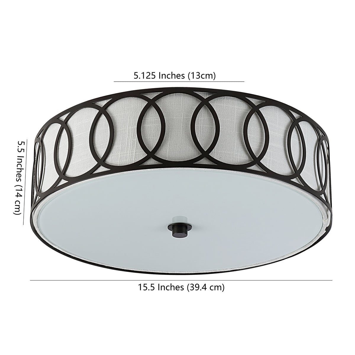 Jazmine Metal LED Flush Mount