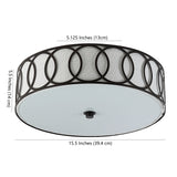 Jazmine Metal LED Flush Mount