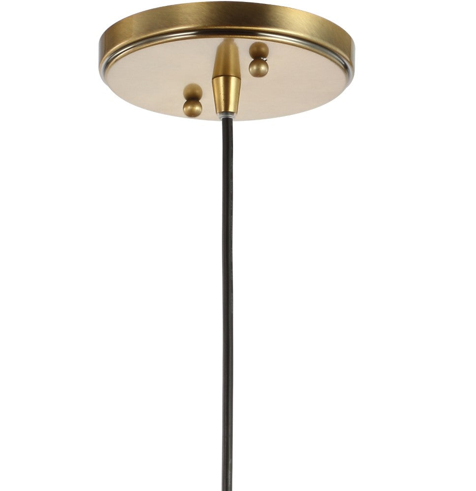 Amaryllis 7.5" Adjustable Drop Globe Metal/Glass LED Pendant
