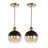 Brass Gold/Black (Set of 2)