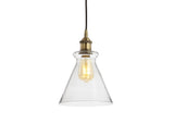 Alstroemeria 7.5" Adjustable Drop Metal/Glass LED Pendant