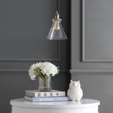 Alstroemeria 7.5" Adjustable Drop Metal/Glass LED Pendant