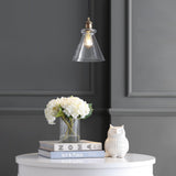 Alstroemeria 7.5" Adjustable Drop Metal/Glass LED Pendant