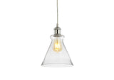 Alstroemeria 7.5" Adjustable Drop Metal/Glass LED Pendant