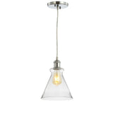 Alstroemeria 7.5" Adjustable Drop Metal/Glass LED Pendant