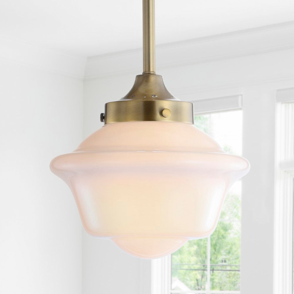 Elk Adjustable Drop Metal/Glass LED Pendant