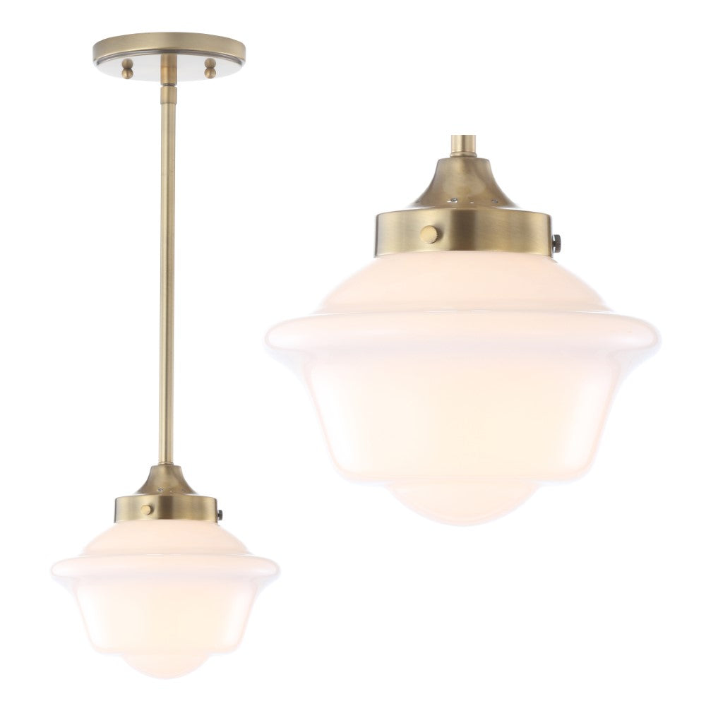 Elk Adjustable Drop Metal/Glass LED Pendant