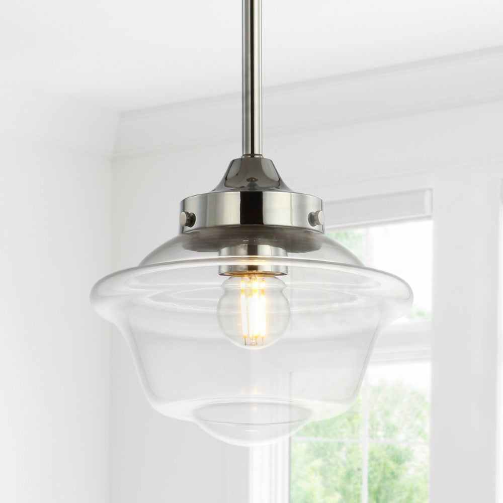 Elk Adjustable Drop Metal/Glass LED Pendant