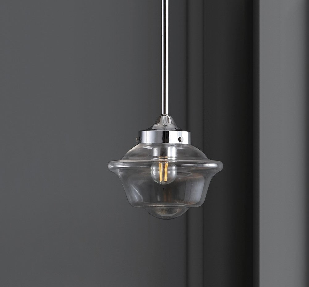 Elk Adjustable Drop Metal/Glass LED Pendant