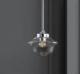 Elk Adjustable Drop Metal/Glass LED Pendant