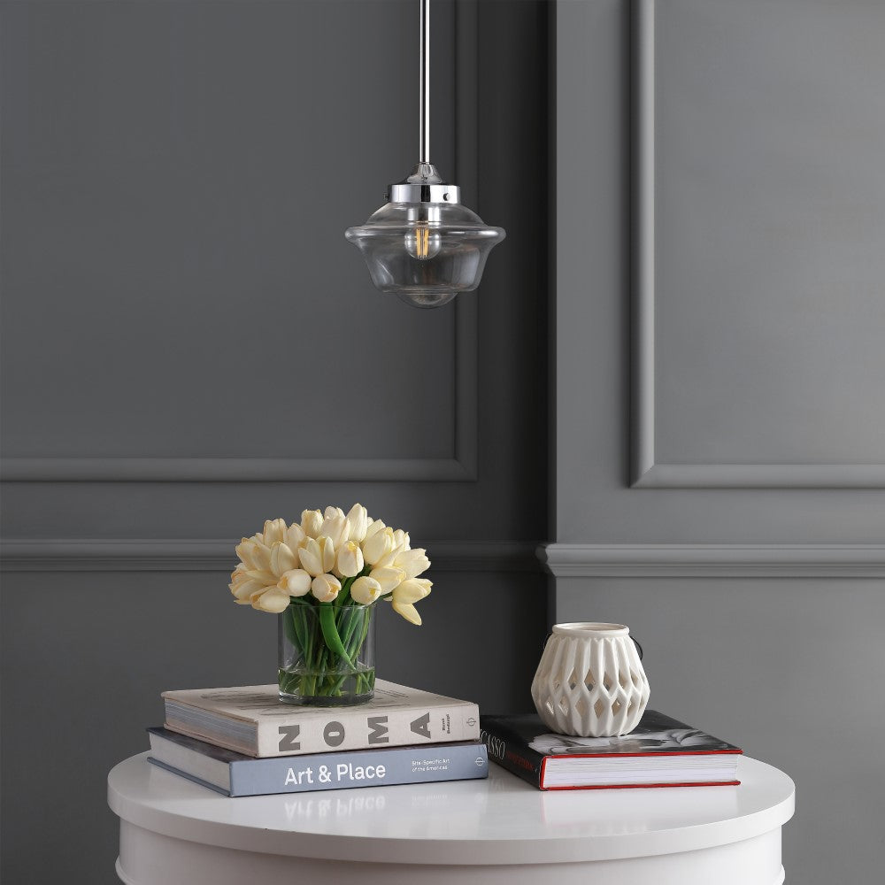Elk Adjustable Drop Metal/Glass LED Pendant