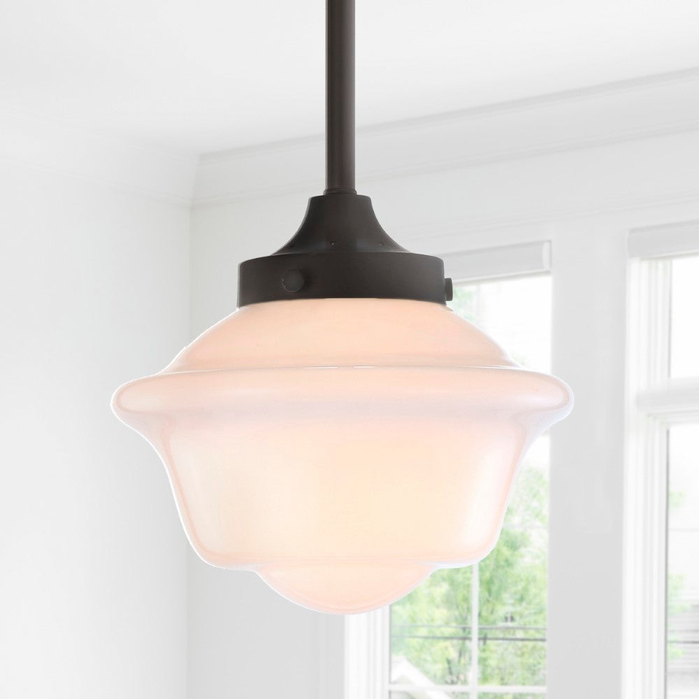 Elk Adjustable Drop Metal/Glass LED Pendant