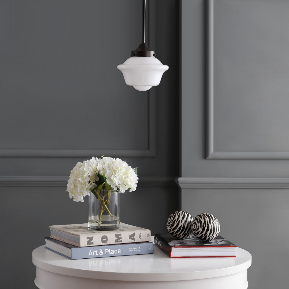 Elk Adjustable Drop Metal/Glass LED Pendant