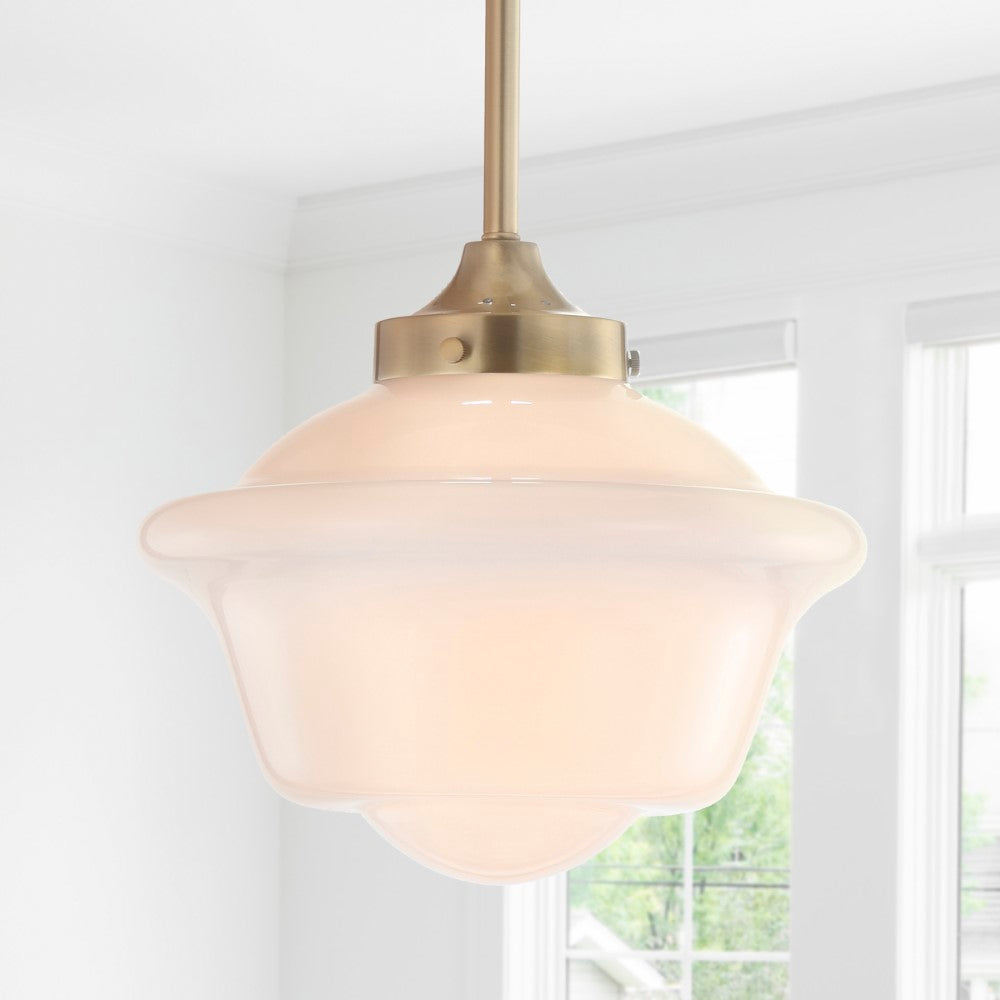 Elk Adjustable Drop Metal/Glass LED Pendant