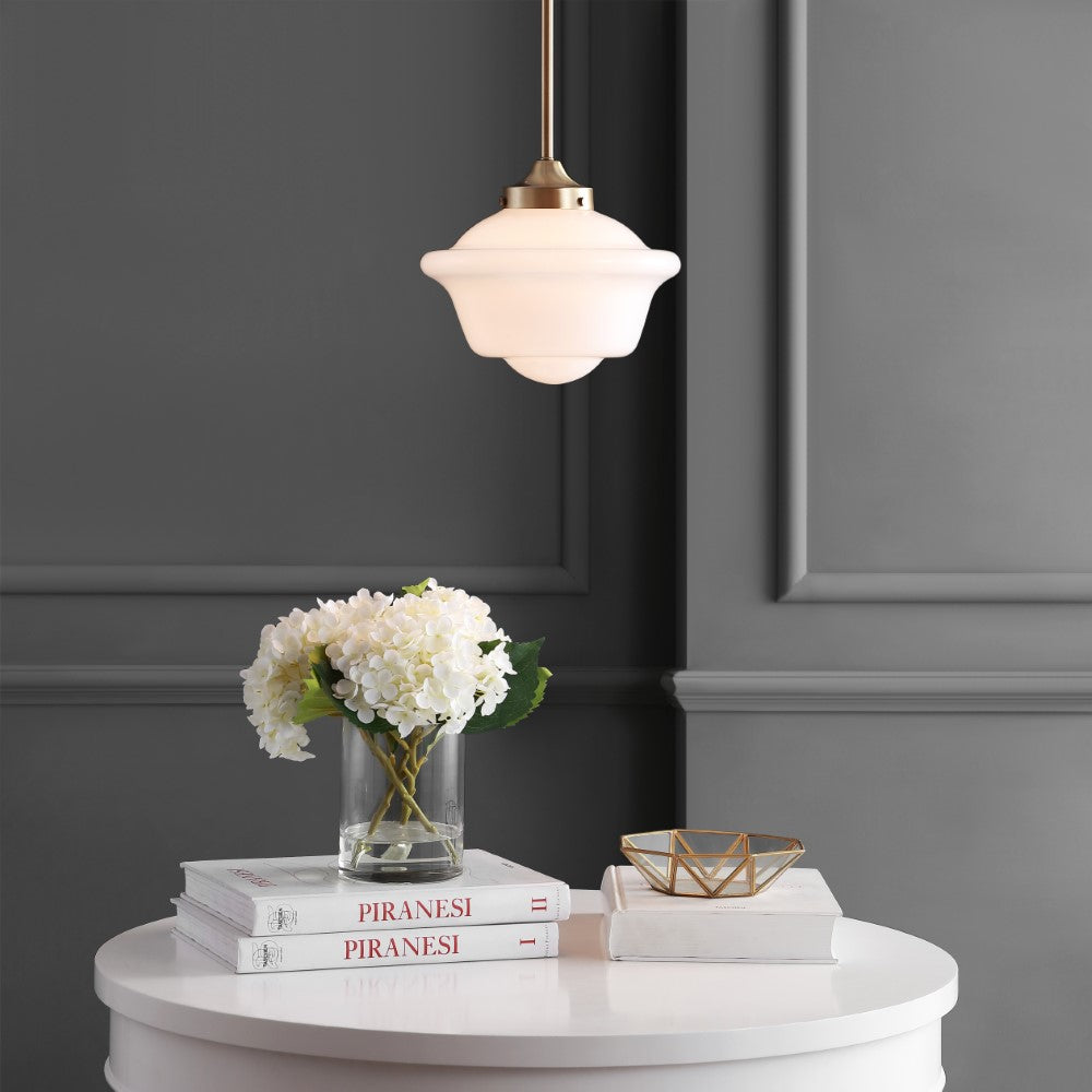 Elk Adjustable Drop Metal/Glass LED Pendant